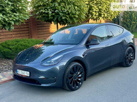Серый Тесла Model Y, объемом двигателя 0 л и пробегом 78 тыс. км за 30500 $, фото 1 на Automoto.ua