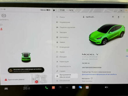 Серый Тесла Model Y, объемом двигателя 0 л и пробегом 34 тыс. км за 24000 $, фото 1 на Automoto.ua