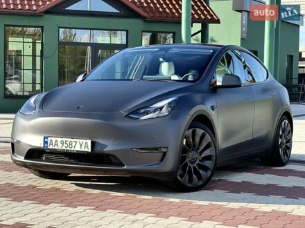 Серый Тесла Model Y, объемом двигателя 0 л и пробегом 25 тыс. км за 27000 $, фото 1 на Automoto.ua