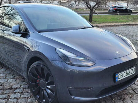 Серый Тесла Model Y, объемом двигателя 0 л и пробегом 53 тыс. км за 31500 $, фото 1 на Automoto.ua