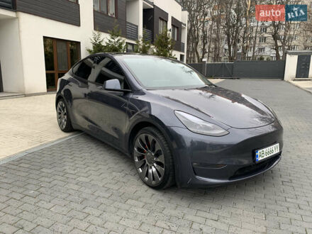 Тесла Model Y 2023 в Виннице на Automoto.ua Серый Тесла Model Y, объемом двигателя 0 л и пробегом 24 тыс. км за 35000 $, фото 1 на Automoto.ua