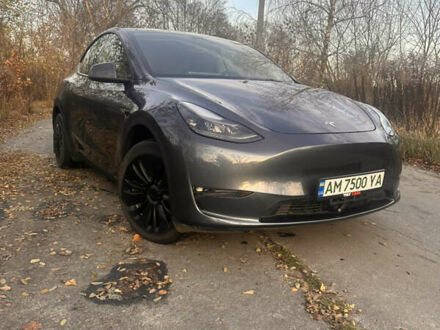 Серый Тесла Model Y, объемом двигателя 0 л и пробегом 51 тыс. км за 32300 $, фото 1 на Automoto.ua