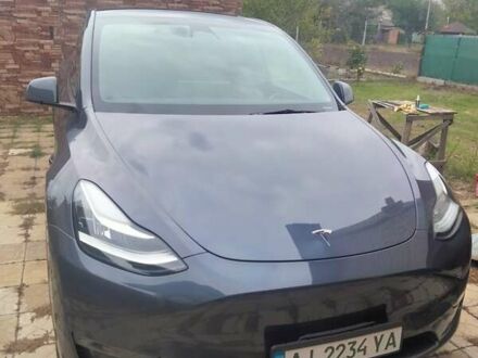 Тесла Model Y 2023 в Борисполе на Automoto.ua Серый Тесла Model Y, объемом двигателя 0 л и пробегом 3 тыс. км за 34700 $, фото 1 на Automoto.ua