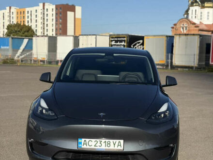 Серый Тесла Model Y, объемом двигателя 0 л и пробегом 46 тыс. км за 28300 $, фото 1 на Automoto.ua