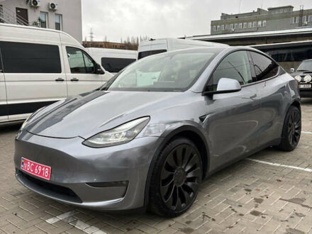 Серый Тесла Model Y, объемом двигателя 0 л и пробегом 17 тыс. км за 34300 $, фото 1 на Automoto.ua
