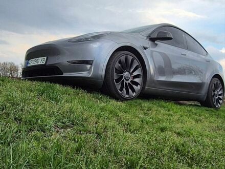 Серый Тесла Model Y, объемом двигателя 0 л и пробегом 28 тыс. км за 30000 $, фото 1 на Automoto.ua