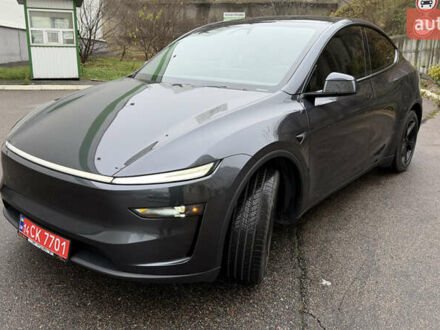 Серый Тесла Model Y, объемом двигателя 0 л и пробегом 4 тыс. км за 53500 $, фото 1 на Automoto.ua