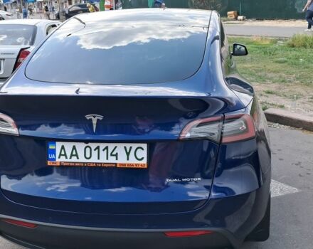 Синий Тесла Model Y, объемом двигателя 0 л и пробегом 37 тыс. км за 35900 $, фото 2 на Automoto.ua