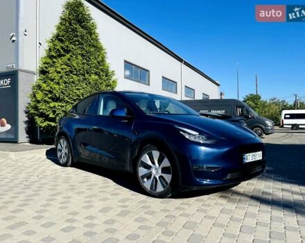 Синий Тесла Model Y, объемом двигателя 0 л и пробегом 76 тыс. км за 23200 $, фото 1 на Automoto.ua