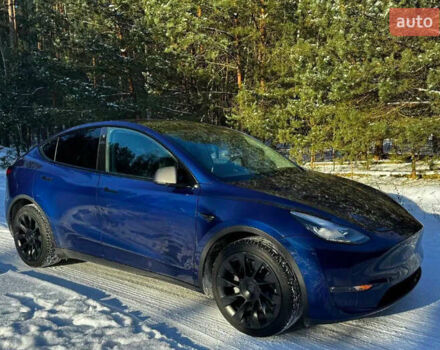 Синий Тесла Model Y, объемом двигателя 0 л и пробегом 55 тыс. км за 28000 $, фото 3 на Automoto.ua