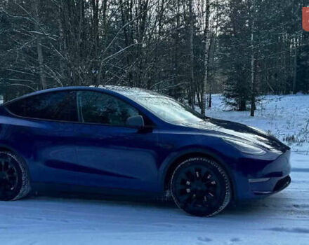Синий Тесла Model Y, объемом двигателя 0 л и пробегом 55 тыс. км за 28000 $, фото 2 на Automoto.ua