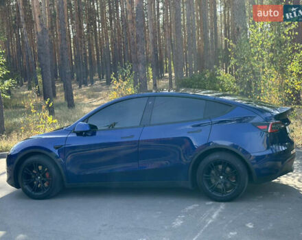 Синий Тесла Model Y, объемом двигателя 0 л и пробегом 94 тыс. км за 24000 $, фото 3 на Automoto.ua