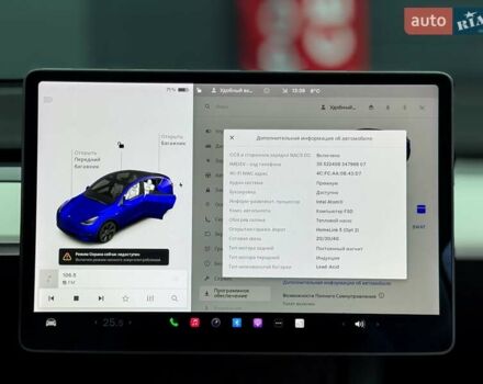 Синій Тесла Model Y, об'ємом двигуна 0 л та пробігом 77 тис. км за 22999 $, фото 22 на Automoto.ua