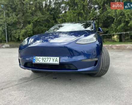 Синий Тесла Model Y, объемом двигателя 0 л и пробегом 57 тыс. км за 22700 $, фото 1 на Automoto.ua