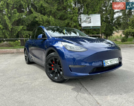 Синий Тесла Model Y, объемом двигателя 0 л и пробегом 57 тыс. км за 22700 $, фото 2 на Automoto.ua