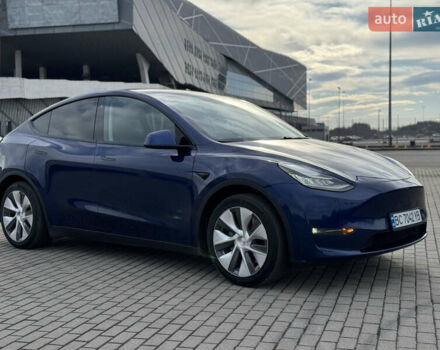 Синий Тесла Model Y, объемом двигателя 0 л и пробегом 83 тыс. км за 23800 $, фото 13 на Automoto.ua