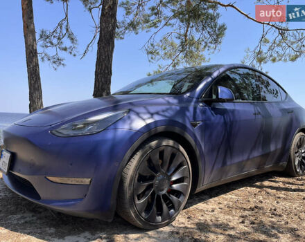 Синий Тесла Model Y, объемом двигателя 0 л и пробегом 75 тыс. км за 25000 $, фото 7 на Automoto.ua