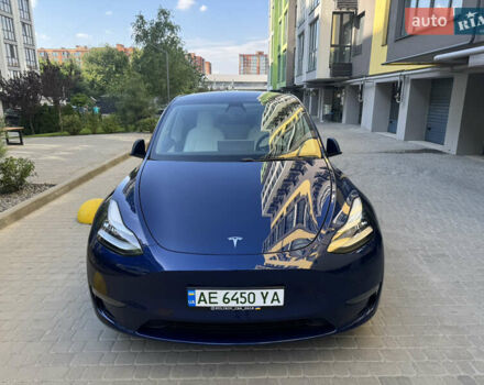 Синій Тесла Model Y, об'ємом двигуна 0 л та пробігом 35 тис. км за 25900 $, фото 1 на Automoto.ua