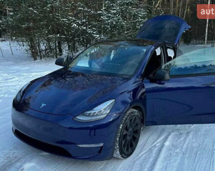 Синий Тесла Model Y, объемом двигателя 0 л и пробегом 55 тыс. км за 28000 $, фото 16 на Automoto.ua