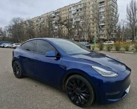 Синій Тесла Model Y, об'ємом двигуна 0 л та пробігом 116 тис. км за 22000 $, фото 1 на Automoto.ua