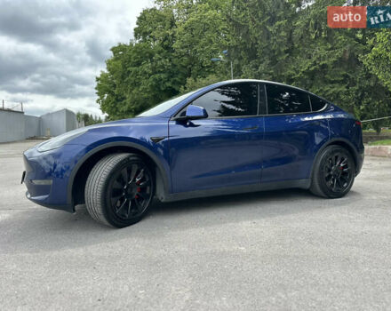 Синий Тесла Model Y, объемом двигателя 0 л и пробегом 57 тыс. км за 22700 $, фото 9 на Automoto.ua