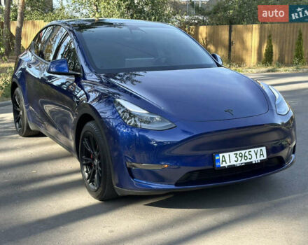 Синий Тесла Model Y, объемом двигателя 0 л и пробегом 94 тыс. км за 24000 $, фото 4 на Automoto.ua