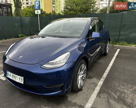 Синій Тесла Model Y, об'ємом двигуна 0 л та пробігом 82 тис. км за 26500 $, фото 1 на Automoto.ua