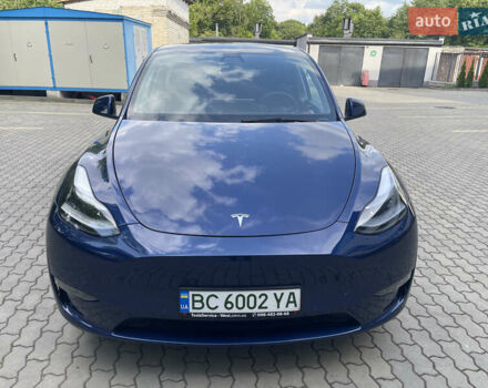 Синий Тесла Model Y, объемом двигателя 0 л и пробегом 35 тыс. км за 24000 $, фото 3 на Automoto.ua