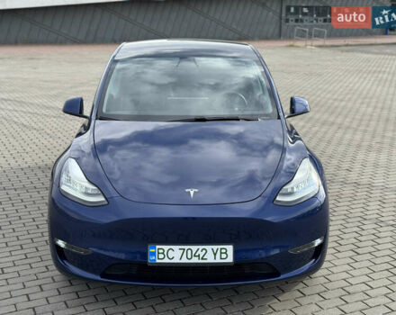 Синий Тесла Model Y, объемом двигателя 0 л и пробегом 83 тыс. км за 23800 $, фото 16 на Automoto.ua