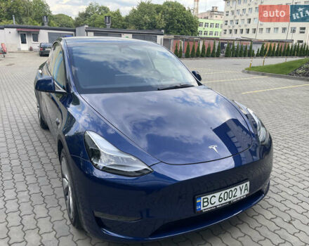 Синий Тесла Model Y, объемом двигателя 0 л и пробегом 35 тыс. км за 24000 $, фото 1 на Automoto.ua