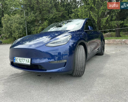 Синий Тесла Model Y, объемом двигателя 0 л и пробегом 57 тыс. км за 22700 $, фото 4 на Automoto.ua