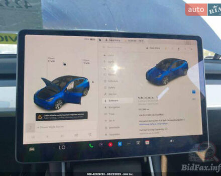 Синій Тесла Model Y, об'ємом двигуна 0 л та пробігом 221 тис. км за 16000 $, фото 6 на Automoto.ua