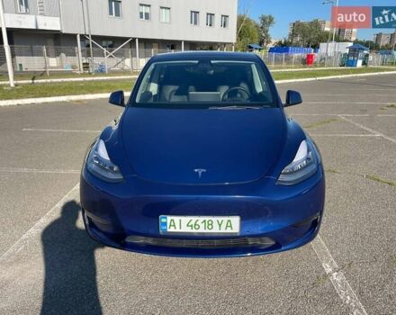 Синий Тесла Model Y, объемом двигателя 0 л и пробегом 50 тыс. км за 26500 $, фото 4 на Automoto.ua