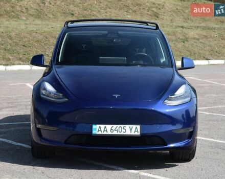 Синий Тесла Model Y, объемом двигателя 0 л и пробегом 81 тыс. км за 25499 $, фото 5 на Automoto.ua