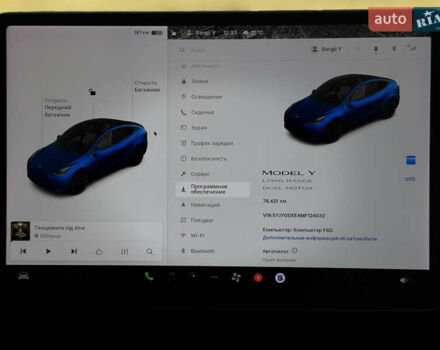 Тесла Model Y 2021 в Белой Церкве на Automoto.ua Синий Тесла Model Y, объемом двигателя 0 л и пробегом 76 тыс. км за 26500 $, фото 16 на Automoto.ua
