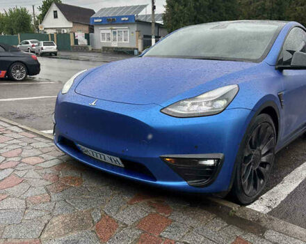 Синий Тесла Model Y, объемом двигателя 0 л и пробегом 44 тыс. км за 35000 $, фото 22 на Automoto.ua