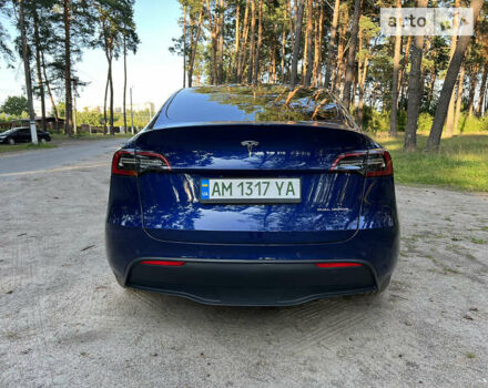 Синий Тесла Model Y, объемом двигателя 0 л и пробегом 28 тыс. км за 47900 $, фото 5 на Automoto.ua