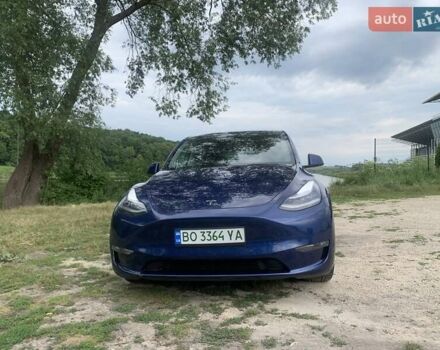 Синий Тесла Model Y, объемом двигателя 0 л и пробегом 75 тыс. км за 22900 $, фото 1 на Automoto.ua