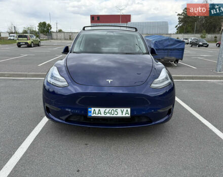 Синій Тесла Model Y, об'ємом двигуна 0 л та пробігом 77 тис. км за 28500 $, фото 1 на Automoto.ua