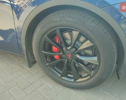 Синий Тесла Model Y, объемом двигателя 0 л и пробегом 86 тыс. км за 21800 $, фото 1 на Automoto.ua
