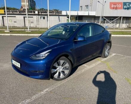 Синий Тесла Model Y, объемом двигателя 0 л и пробегом 45 тыс. км за 26500 $, фото 1 на Automoto.ua