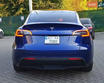 Синий Тесла Model Y, объемом двигателя 0 л и пробегом 99 тыс. км за 25900 $, фото 16 на Automoto.ua