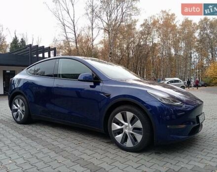 Синий Тесла Model Y, объемом двигателя 0 л и пробегом 51 тыс. км за 25999 $, фото 6 на Automoto.ua