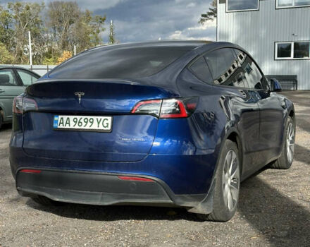 Синий Тесла Model Y, объемом двигателя 0 л и пробегом 116 тыс. км за 22999 $, фото 3 на Automoto.ua