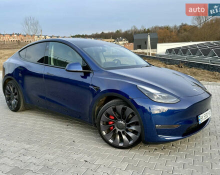 Синий Тесла Model Y, объемом двигателя 0 л и пробегом 116 тыс. км за 23900 $, фото 2 на Automoto.ua