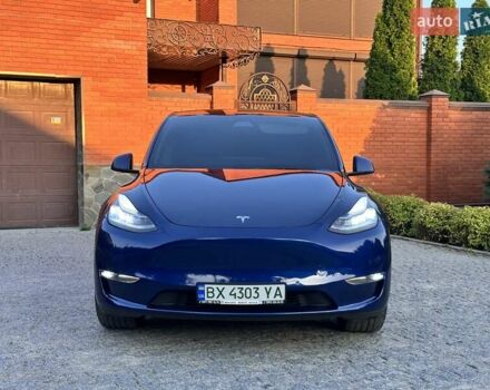 Синий Тесла Model Y, объемом двигателя 0 л и пробегом 90 тыс. км за 22300 $, фото 10 на Automoto.ua