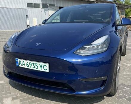 Синий Тесла Model Y, объемом двигателя 0 л и пробегом 61 тыс. км за 26500 $, фото 17 на Automoto.ua