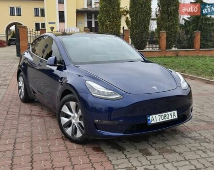 Синий Тесла Model Y, объемом двигателя 0 л и пробегом 99 тыс. км за 25500 $, фото 10 на Automoto.ua