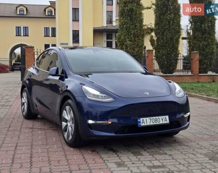 Синий Тесла Model Y, объемом двигателя 0 л и пробегом 99 тыс. км за 25500 $, фото 6 на Automoto.ua