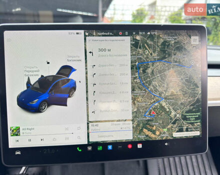 Синий Тесла Model Y, объемом двигателя 0 л и пробегом 57 тыс. км за 24300 $, фото 16 на Automoto.ua